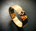yellow gold ruby ring